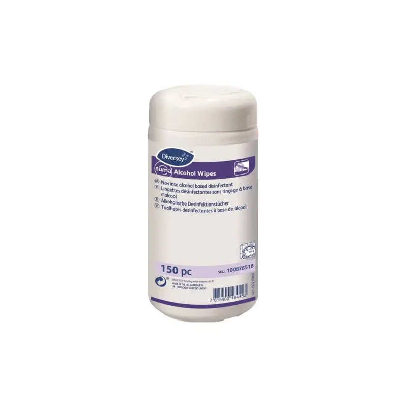 Suma Desinfektionstücher Alcohol Wipes 150 Tücher Dose Sale