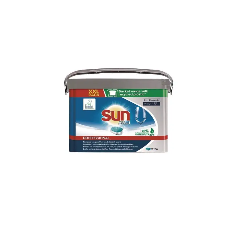 Versand Am Gleichen Tag Sun Geschirrreiniger-Tabs Professional All in 1 200 Tabs Eimer