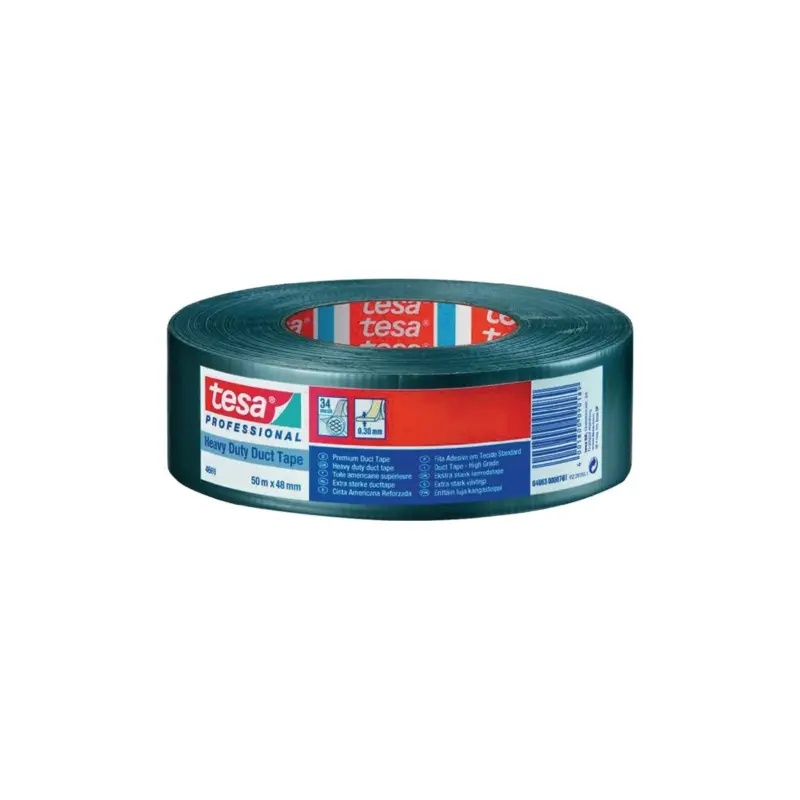 Super-Preis Tesa Gewebeband duct tape 4663 silber Länge 50 m Breite 48 mm Rolle