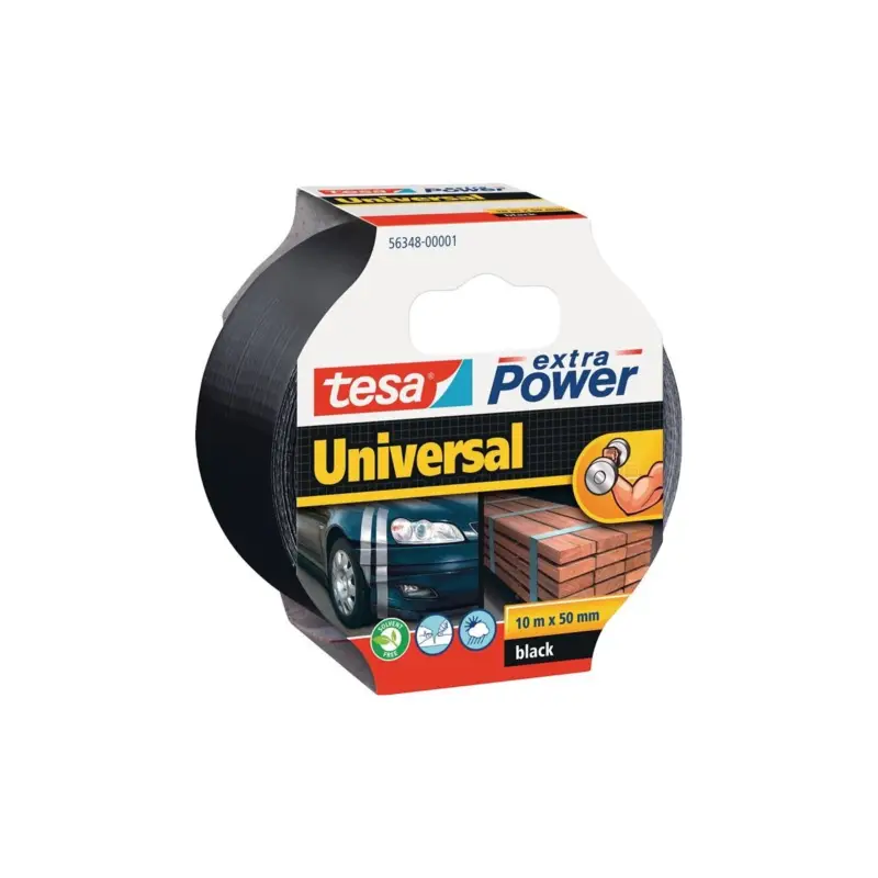 Tesa Gewebeband extra Power® 56348 schwarz Länge 10 m Breite 48 mm Rolle Schneller Versand