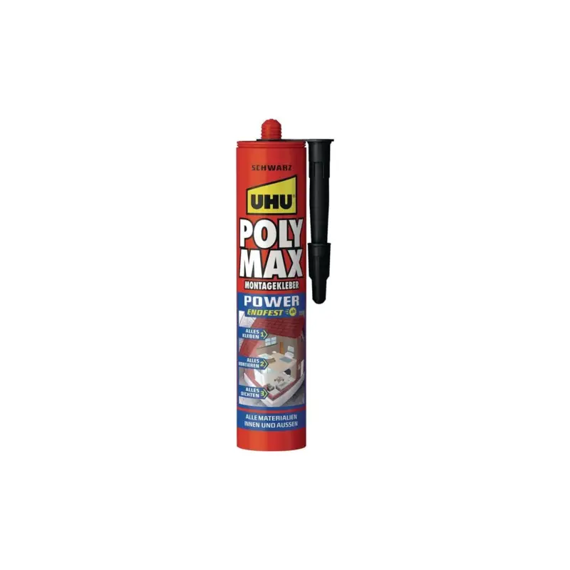 Uhu Kleb- und Dichtstoff POLY MAX POWER schwarz 425 g Kartusche Sale