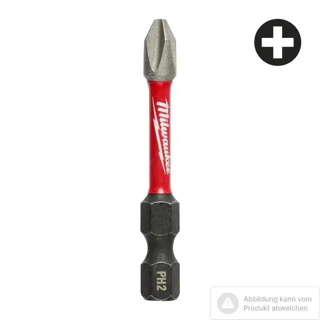 Milwuakee Shockwave Schrauber Bit PH2 / 50 mm, (Pack = 10 Stück) Kracherpreis