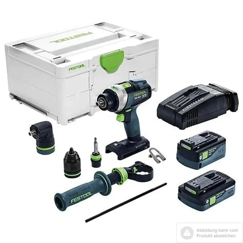 Must-Have Festool Akku-Schlagbohrschrauber TPC 18/4 5,2/4,0- 1-Set SCA QUADRIVE, 18 Volt, mit 2 Akkus 5,2 Ah
