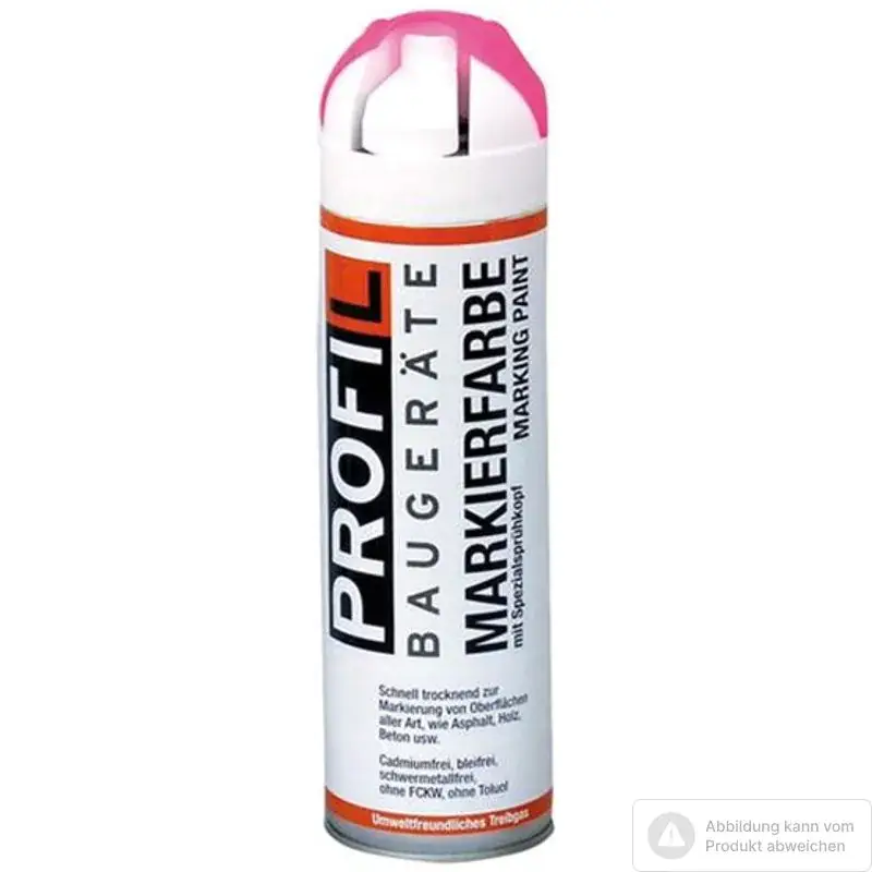 Profil Markierungsspray neonrot/pink 500 ml, schnelltrocknend Begrenztes Angebot