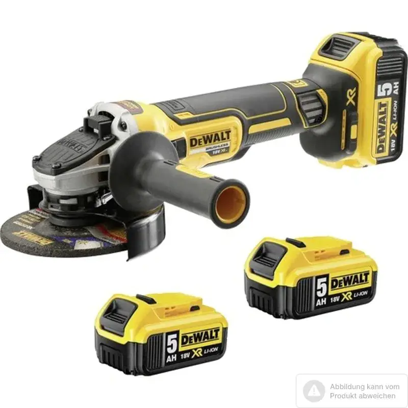 Beliebt Dewalt Winkelschleifer DCG405P3 brushless 18 V /3 x 5,0 Ah Akkus, Schnellladegerät
