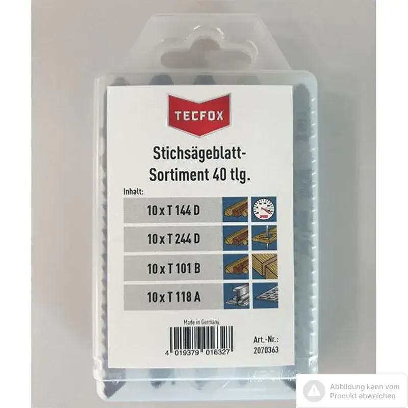 TECFOX Stichsägeblatt-Sortiment 40 tlg. Schneller Versand